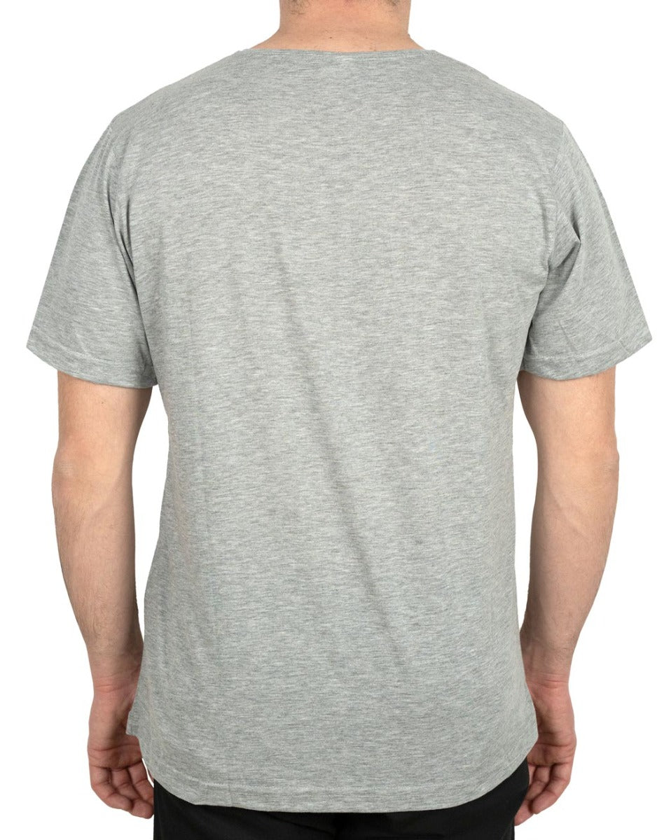 Basic T-shirt Gri - Baskılı