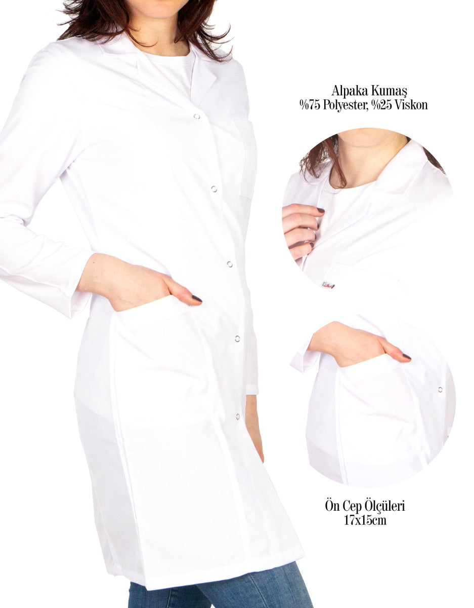 Baskılı Doktor - Laboratuvar Önlüğü Beyaz (Özelleştirilebilir)