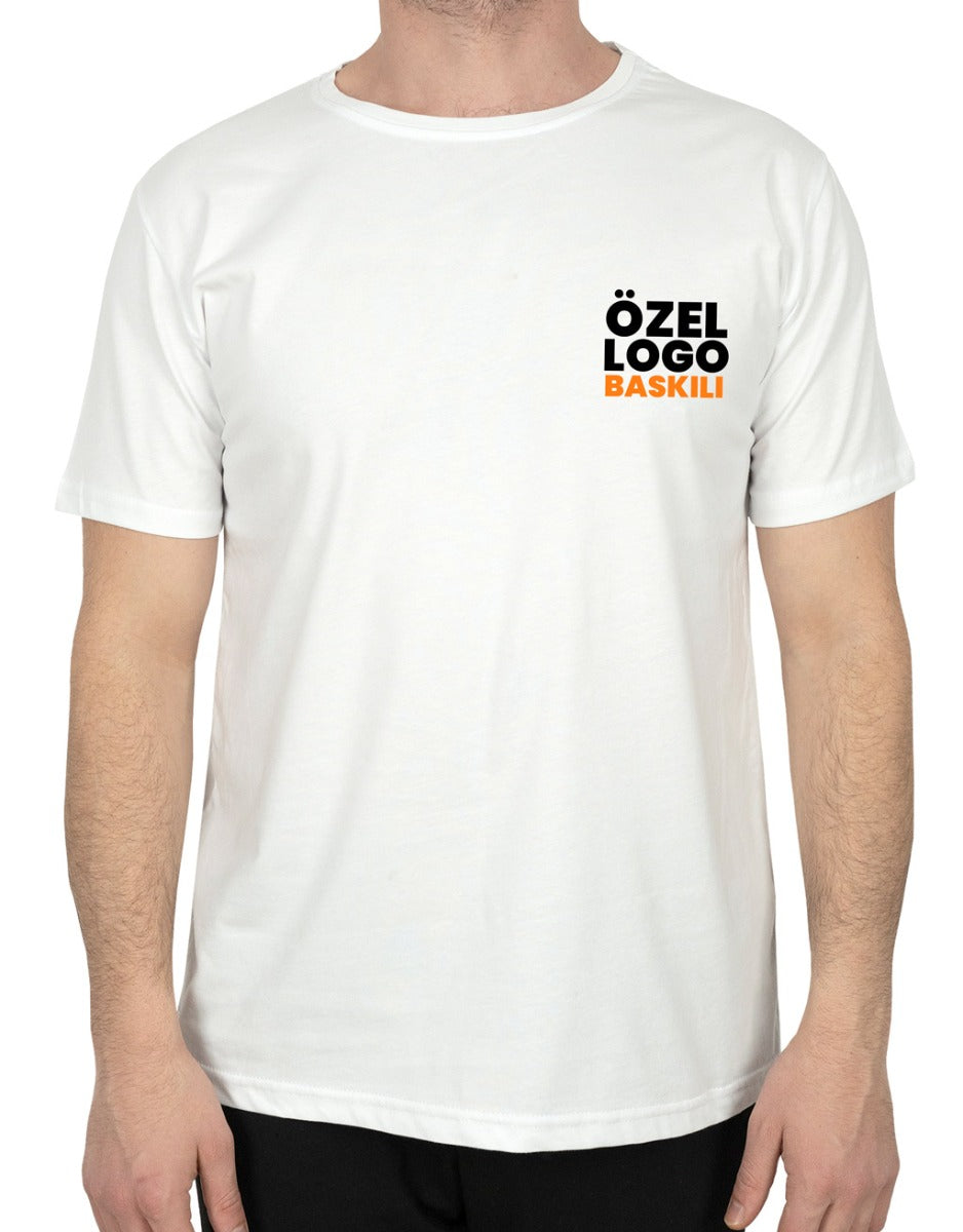 Basic T-shirt Beyaz - Baskılı