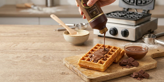 Çikolata Soslu Hazır Waffle Hamuru  