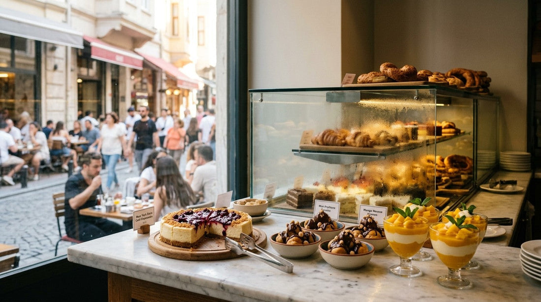 Yaz kafe menüsü donuk tatlı tedarik planı istepasta