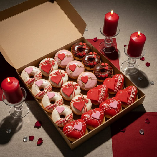 14 Şubat Donut - Berliner  Serisi  – 1 Kutu (  20 Adet )