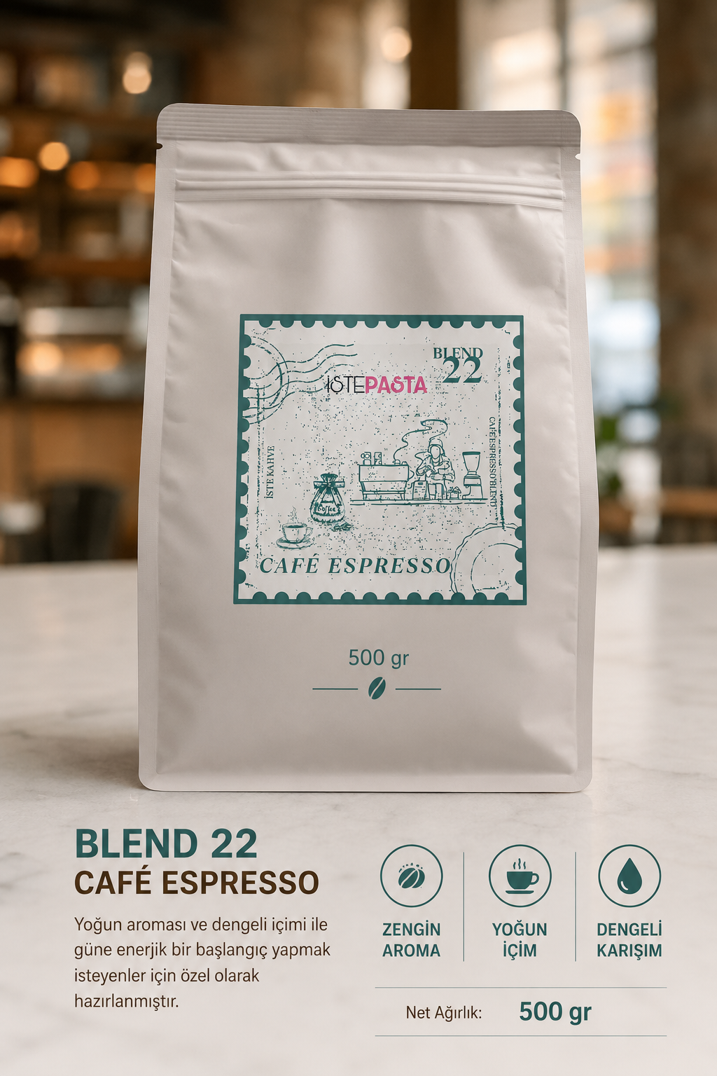 Çekirdek Kahve Espresso  – 1 Paket 500 gr