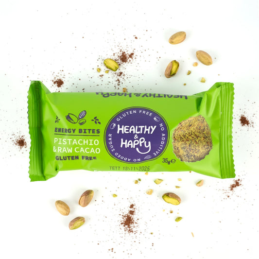 Antep Fıstığı & Ham Kakao Enerji Topu – 35 g (20 Adet / Kutu)