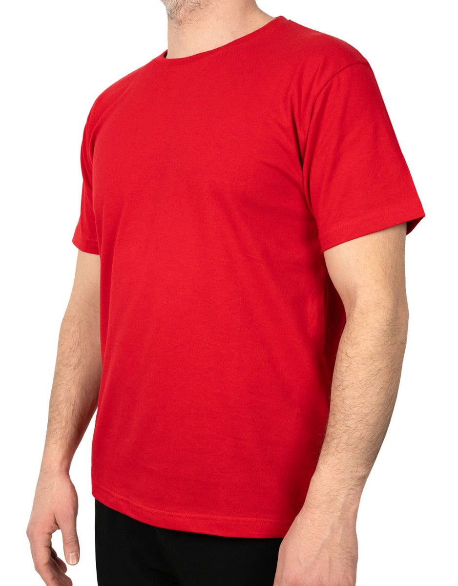 Basic T-shirt Kırmızı - Baskılı