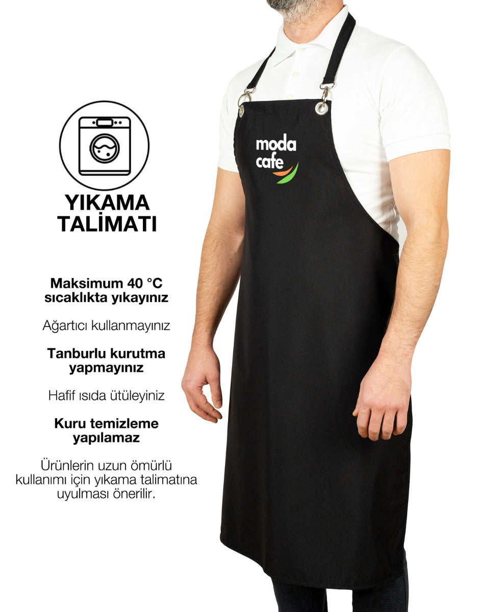 Baskılı MasterChef Mutfak Önlüğü - Siyah