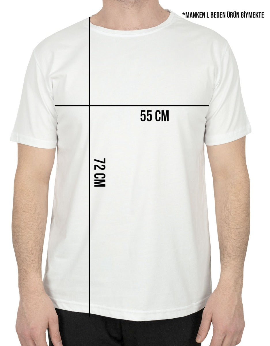 Basic T-shirt Beyaz - Baskılı