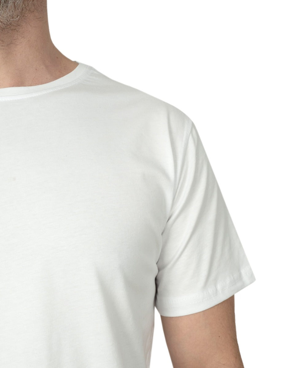 Basic T-shirt Beyaz - Baskılı