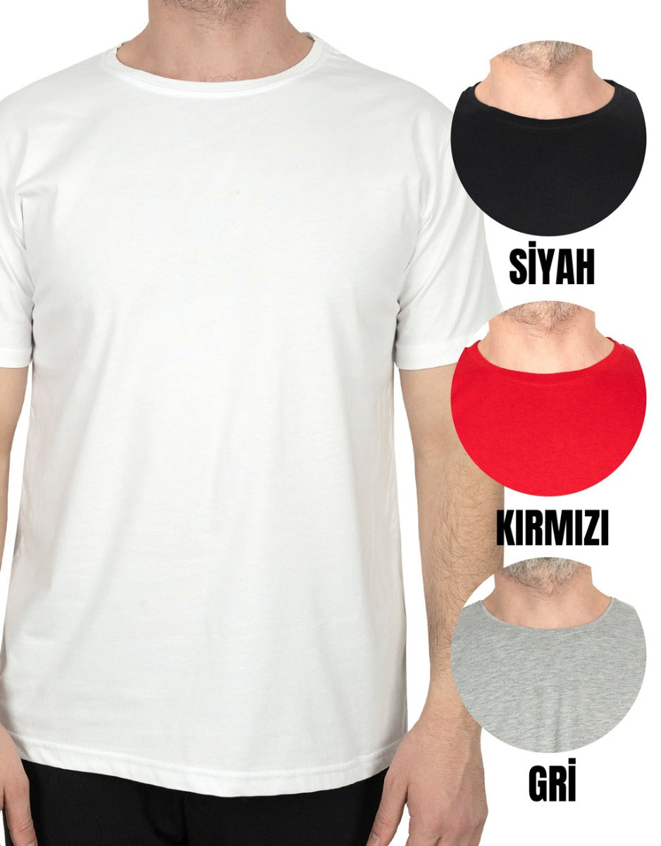 Basic T-shirt Beyaz - Baskılı