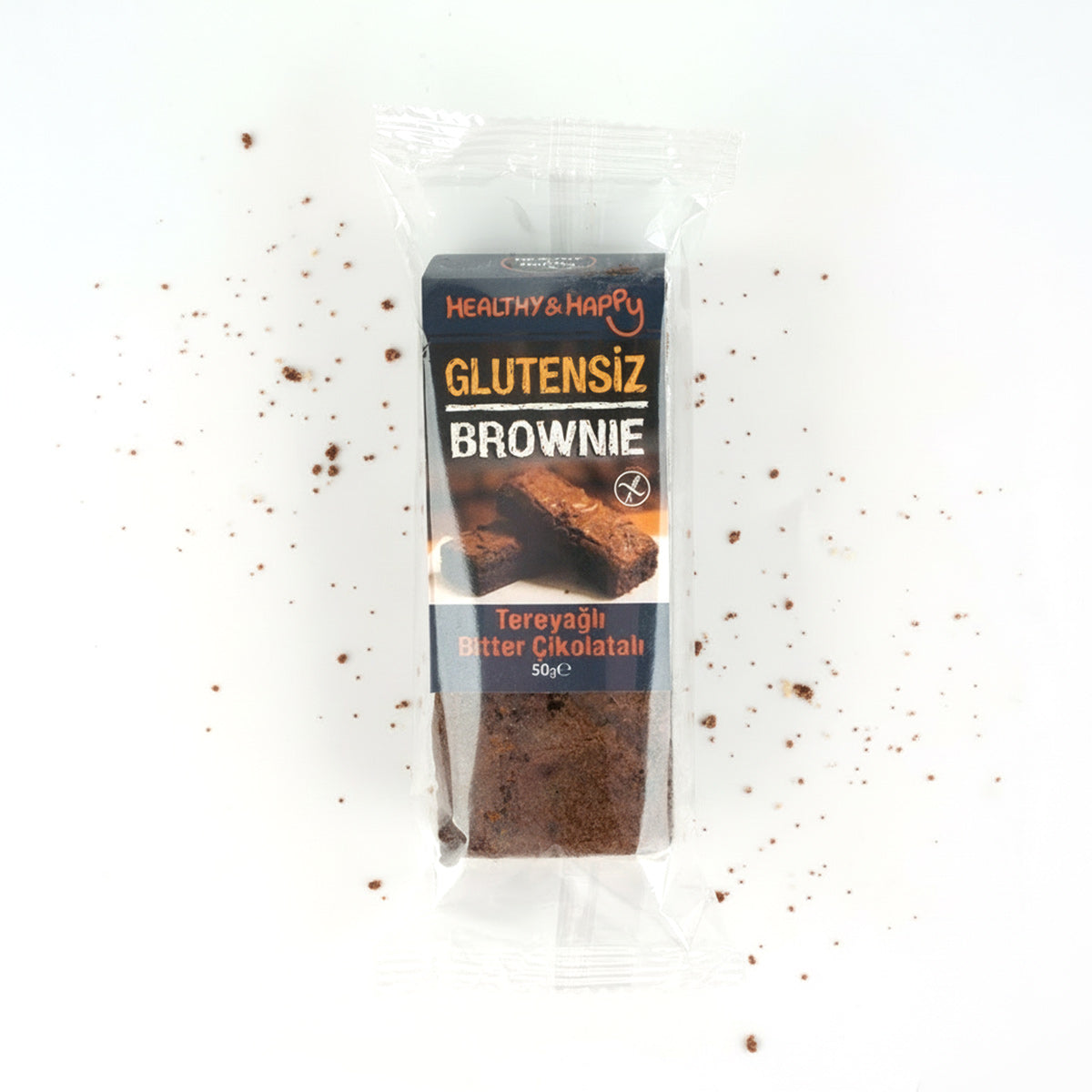 Çikolatalı Tereyağlı Brownie Glutensiz – 50 g (24 Adet / Kutu)