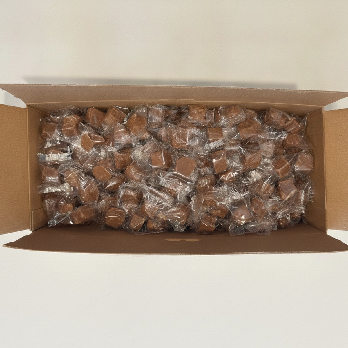 Gerçek Çikolata Kaplı Fındıklı Çifte Kavrulmuş Lokum – Tek Tek Paketli (5 kg)