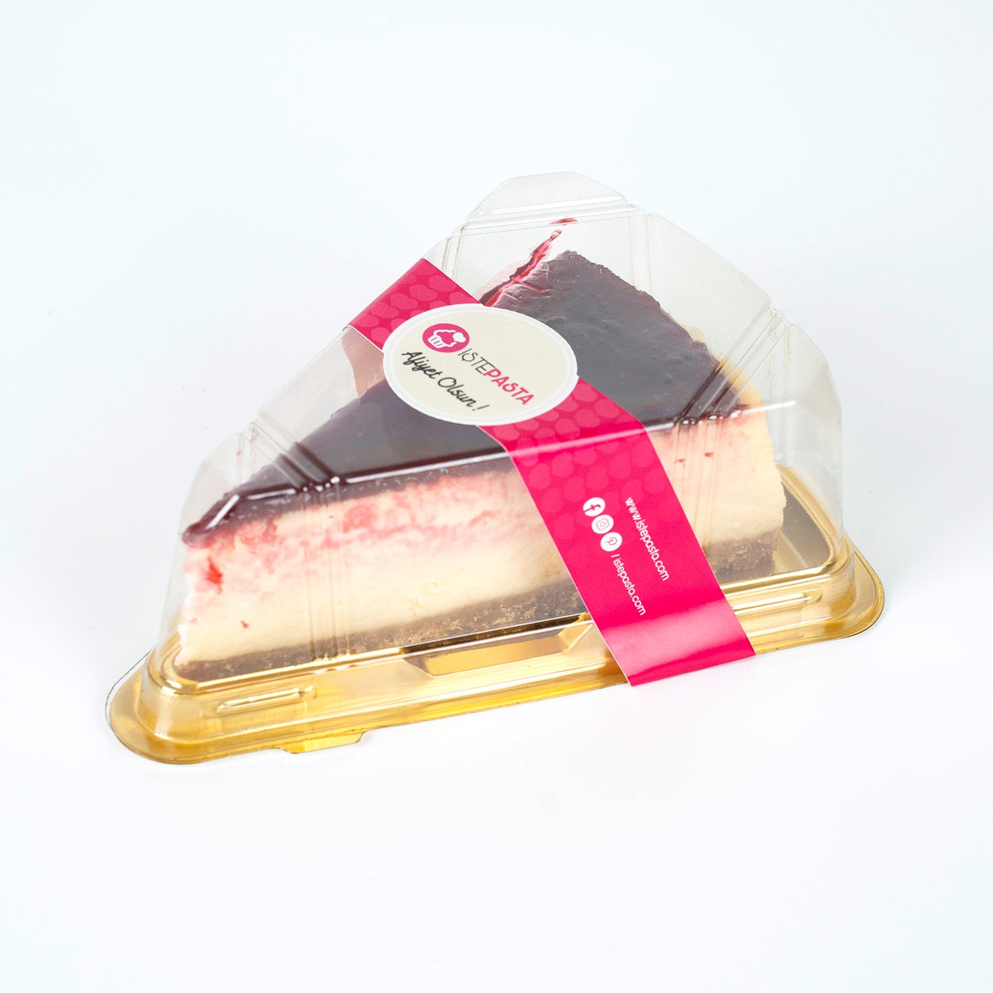 Frambuazlı Cheesecake – Tek Kişilik Paket, Şirket İkramı, Happy Hour ve Etkinlikler için Özel Sunum