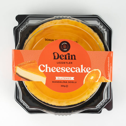 Glutensiz Mandalina Cheesecake – 550 g (1 Adet / Kutu)