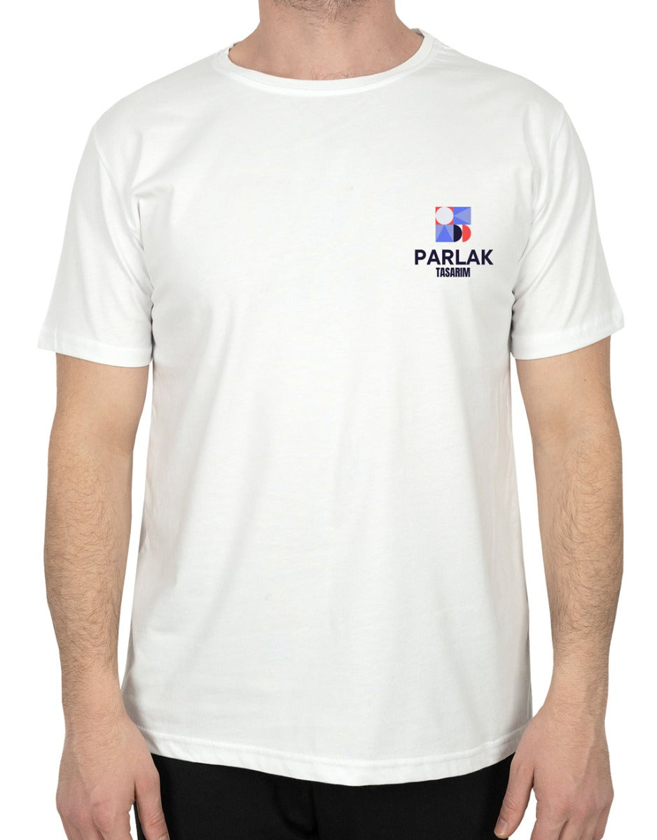 Basic T-shirt Beyaz - Baskılı