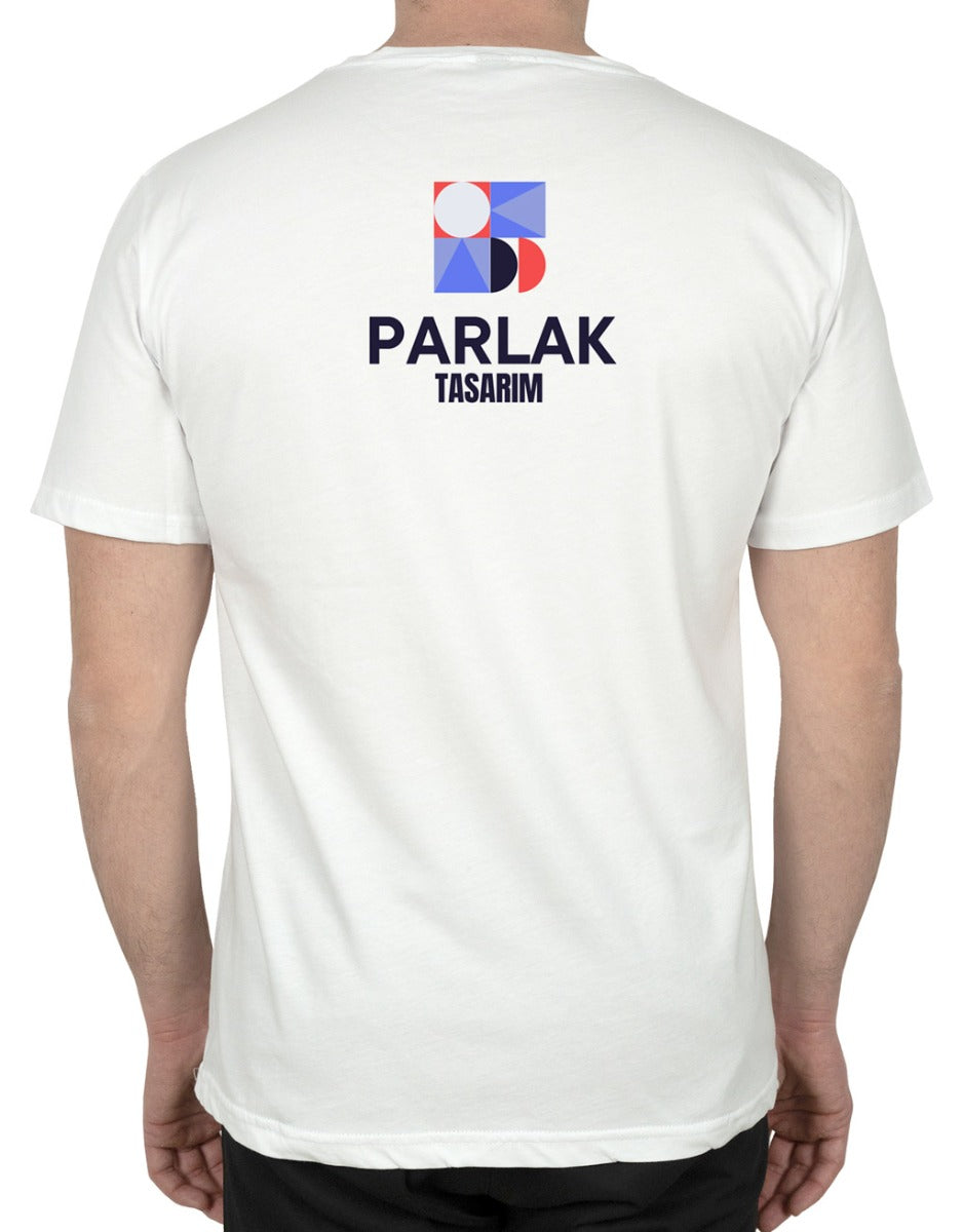 Basic T-shirt Beyaz - Baskılı