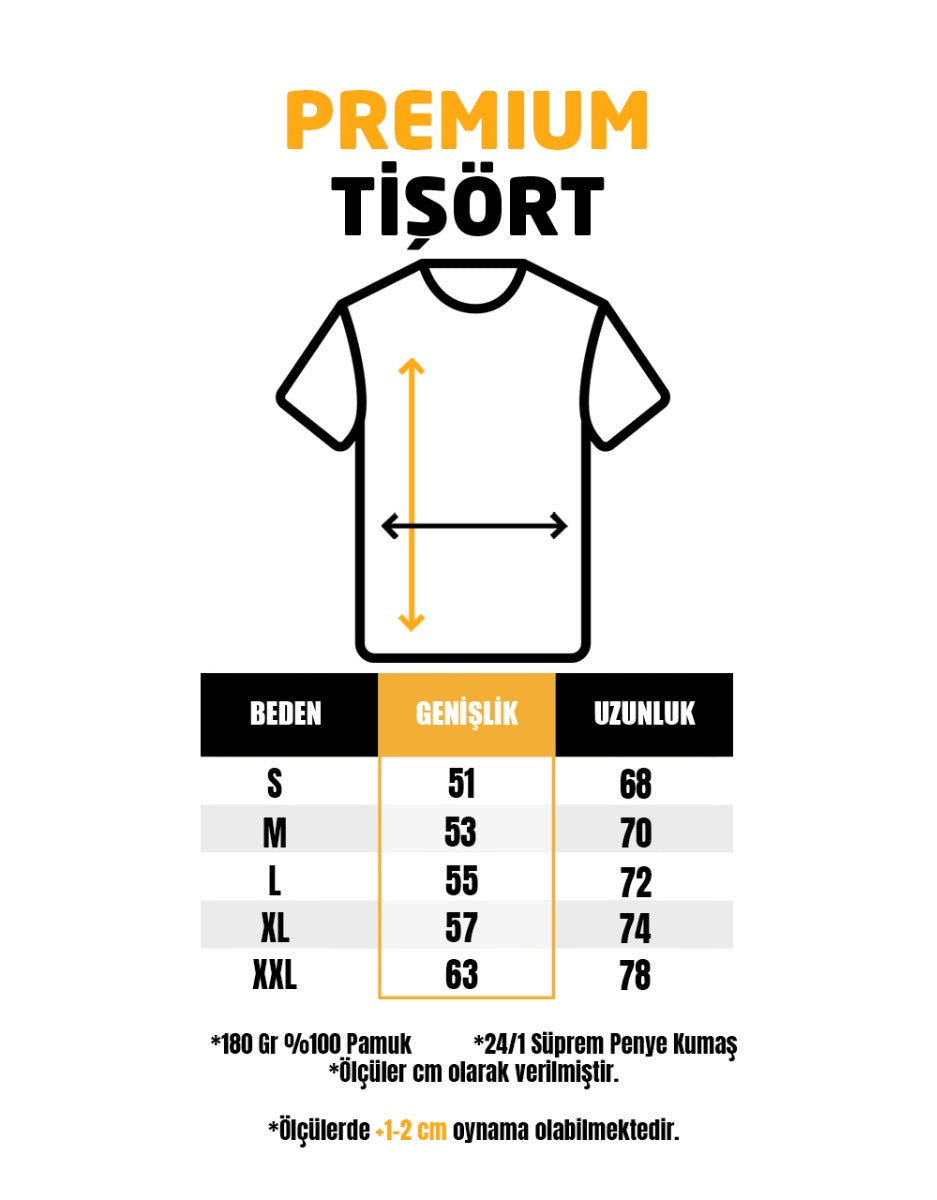 Premium Tişört Sarı (Özelleştirilebilir)