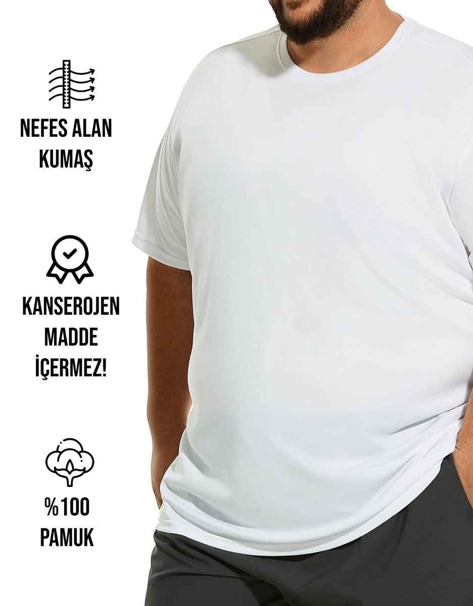 Büyük Boy T-shirt - Beyaz (Özelleştirilebilir)