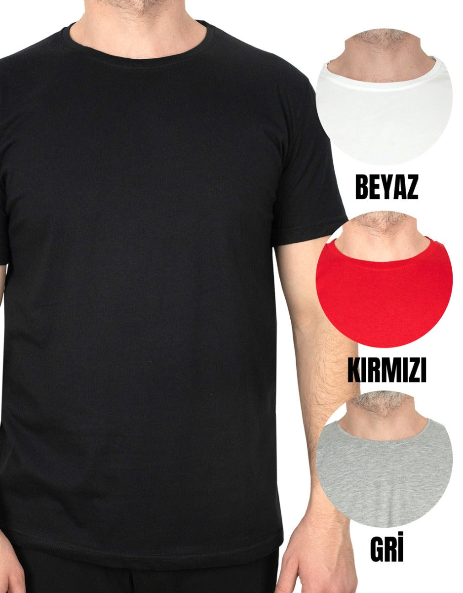 Basic T-shirt Siyah - Baskılı