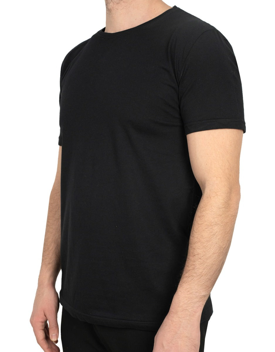 Basic T-shirt Siyah - Baskılı