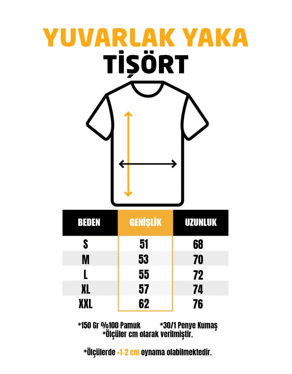 Basic T-shirt Beyaz - Baskılı